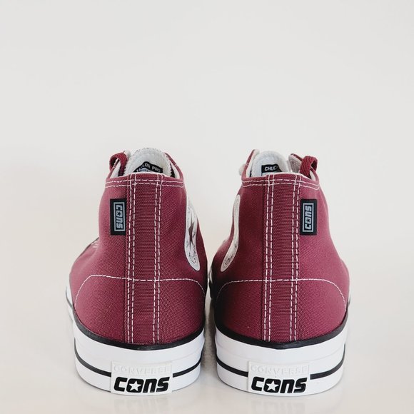 Converse CONS CTAS Pro Mid Cherry Vision/White Unisex Sneakers A04150C NWT - Picture 5 of 6